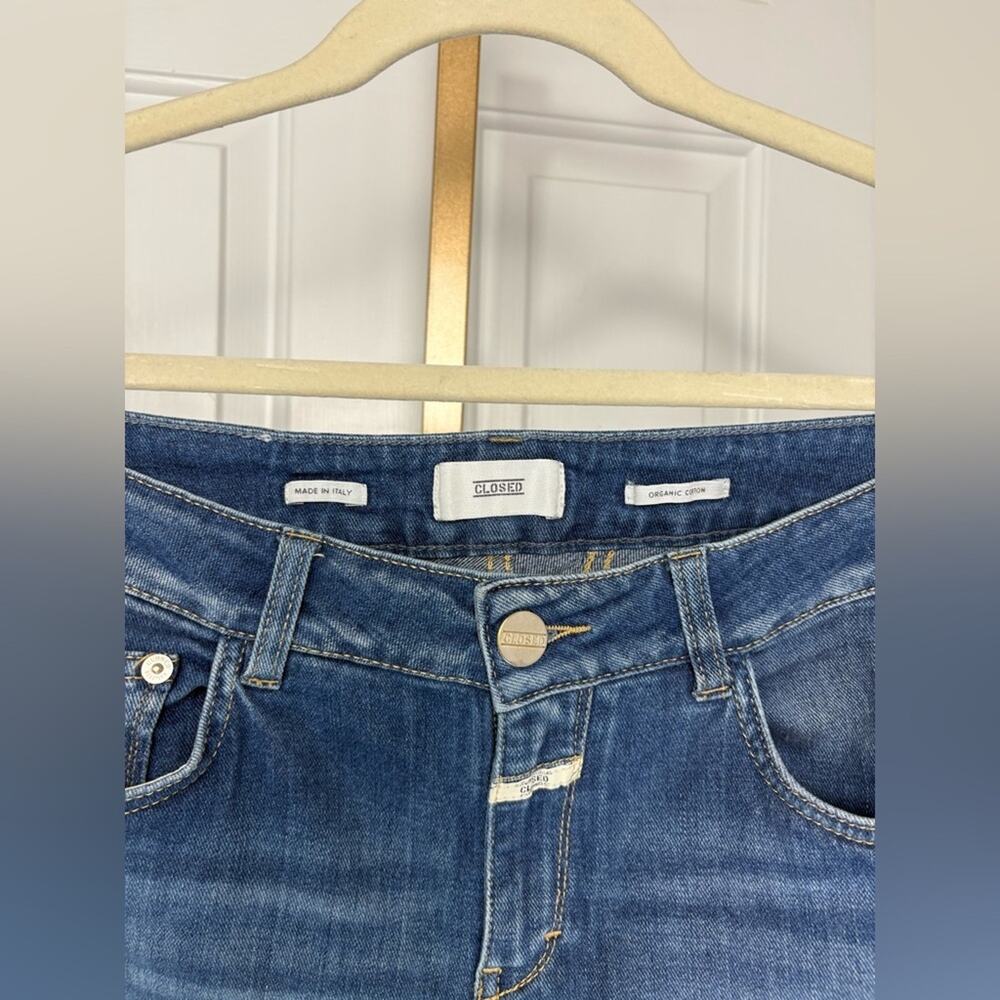 Closed Jeans Distressed Ankle Skinny High Rise Leg Pants size 29 Italian Denim - Picture 5 of 9